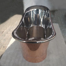 Load image into Gallery viewer, Coppersmith Creations Copper-Nickel Bateau Bath, Roll Top Copper-Nickel Bathtub - 1890x712mm