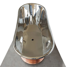 Load image into Gallery viewer, Coppersmith Creations Copper-Nickel Boat Bath, Roll Top Copper-Nickel Bathtub - 1770x740mm