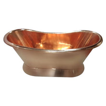 Load image into Gallery viewer, Coppersmith Creations Copper Bateau Bath, Roll Top Copper Bathtub - 1680x725mm