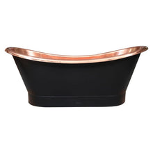 Load image into Gallery viewer, Coppersmith Creations Copper Bath, Roll Top Black Copper Bathtub - 1700x710mm