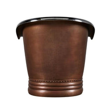 Load image into Gallery viewer, Coppersmith Creations Double Slipper Antique Copper-Nickel Bath, Roll Top Hammered Copper-Nickel Bathtub - 1830x815mm