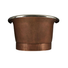 Load image into Gallery viewer, Coppersmith Creations Hammered Double Slipper Antique Copper-Nickel Bath, Roll Top Hammered Copper-Nickel Bathtub - 1955x1118mm