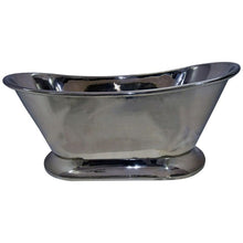 Load image into Gallery viewer, Coppersmith Creations Nickel Bath, Roll Top Nickel Bathtub - 1780x437mm