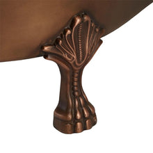 Load image into Gallery viewer, Coppersmith Creations Slipper Antique Copper-Nickel Bath, Roll Top Copper-Nickel Bathtub - 1350x740mm