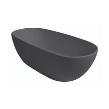 Load image into Gallery viewer, BC Designs Crea Cian Freestanding Double Ended Bath, ColourKast - 1665x780mm BAB076GM Gunmetal