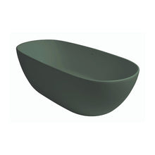 Load image into Gallery viewer, BC Designs Crea Cian Freestanding Double Ended Bath, ColourKast - 1665x780mm BAB076KG Khaki Green