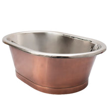 Load image into Gallery viewer, Designs Antique Copper-Nickel Roll Top Bathroom Basin - 530x345mm BAC056