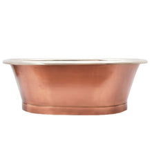 Load image into Gallery viewer, Designs Antique Copper-Nickel Roll Top Bathroom Basin - 530x345mm BAC056