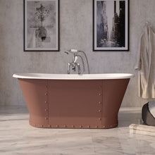 Load image into Gallery viewer, Hurlingham Drayton Cast Iron Freestanding Bath, Painted Roll Top Boat Bath - 1700x670mm renaissanceathome