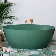 Load image into Gallery viewer, BC Designs Esseta Cian Freestanding Double Ended Bath, ColourKast - 1510x760mm BAB071KG Khaki Green