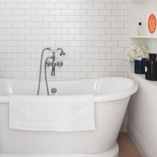 Load image into Gallery viewer, BC Designs Boat Bath Polished White Roll Top 1580x750mm BAS063