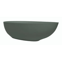 Load image into Gallery viewer, BC Designs Gio Cian Freestanding Double Ended Bath, ColourKast - 1645x935mm BAB062KG Khaki Green