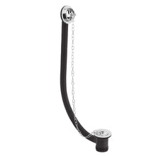 Load image into Gallery viewer, Hudson Reed Classic Concealed Bath Overflow & Plug, Traditional Plug & Chain Waste EA384