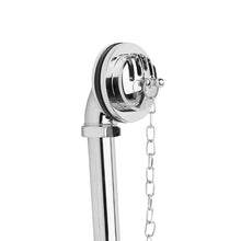 Load image into Gallery viewer, Hudson Reed Classic Exposed Bath Overflow & Plug, Traditional Plug & Chain Waste EA385