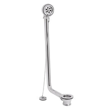 Load image into Gallery viewer, Hudson Reed Exposed Bath Overflow & Plug, Traditional Plug & Chain Waste EA381