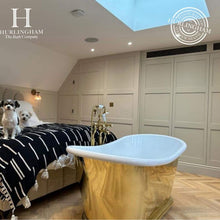 Load image into Gallery viewer, Hurlingham Bulle Brass Bath, Roll Top Brass Bathtub - 1700x740mm renaissanceathome.