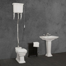 Load image into Gallery viewer, Hurlingham Chichester High Level Traditional Toilet- WC, Cistern & Pan Hurlingham Chichester High Level Traditional Toilet- WC, Cistern & Pan Hurlingham Chichester High Level Traditional Toilet- WC, Cistern & Pan Hurlingham Chichester High Level Traditional Toilet- WC, Cistern & Pan HBC034 HBC016 HBC020 HBC019 HBC017 SWT033C SWT033CH