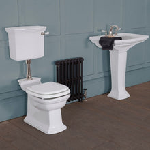 Load image into Gallery viewer, Hurlingham Chichester Low Level Traditional Toilet- WC, Cistern & Pan HBC031 HBC016 HBC019 HBC020 HBC018 SWT034C SWT034CH SWT028C SWT028CH SWT028N SWT029C SWT029CH SWT029N