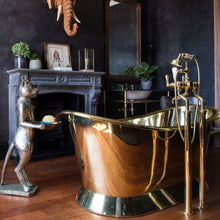 Load image into Gallery viewer, Hurlingham Copper-Nickel Bateau Bath, Roll Top Copper-Nickel Bathtub - 1670x720mm renaissanceathome