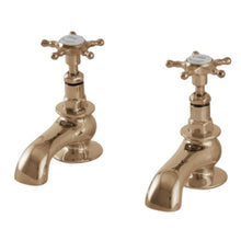 Load image into Gallery viewer, Hurlingham Deck-Mounted Bath Filler Taps, Star Head Taps Polished Copper, Polished Brass, Polished Chrome