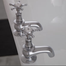 Load image into Gallery viewer, Hurlingham Deck-Mounted Bath Filler Taps, Star Head Taps Polished Copper, Polished Brass, Polished Chrome
