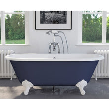 Load image into Gallery viewer, Hurlingham Dryden Small Freestanding Cast Iron Bath, Painted Roll Top Bath With Feet - 1530x770mm renaissanceathome