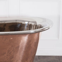 Load image into Gallery viewer, Hurlingham Godolphin Copper-Nickel Bath, Roll Top Copper-Nickel Bathtub - 1730x710mm renaissanceathome