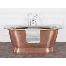 Load image into Gallery viewer, Hurlingham Godolphin Copper Nickel Roll Top Boat Bath - 1730x710mm renaissanceathome
