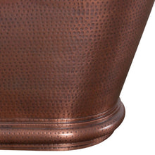 Load image into Gallery viewer, Hurlingham Hammered Bulle Copper Bath, Roll Top Copper Hammered Bathtub - 1700x740mm SS149 renaissanceathome