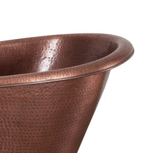Load image into Gallery viewer, Hurlingham Hammered Copper Bateau Bath, Roll Top Copper Hammered Bathtub - 1670x720mm SS107 renaissanceathome