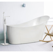 Load image into Gallery viewer, Indulgent Bathing Spindle Acrylic Freestanding Bath, Painted Slipper Bathtub - 1680x730mm