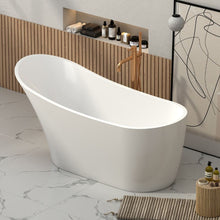 Load image into Gallery viewer, Indulgent Bathing Spindle Acrylic Freestanding Bath, Painted Slipper Bathtub - 1680x730mm
