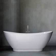 Load image into Gallery viewer, Indulgent Bathing Tulip Freestanding Bath, Double Ended Painted Bathtub - 1750x650mm