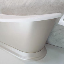 Load image into Gallery viewer, Indulgent Bathing Willow Acrylic Freestanding Boat Bath, Double Ended Painted Copper Colour Bathtub - 1580x750mm