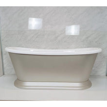 Load image into Gallery viewer, Indulgent Bathing Willow Acrylic Freestanding Boat Bath, Double Ended Painted Copper Colour Bathtub - 1580x750mm