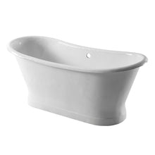 Load image into Gallery viewer, Arroll Lyon Cast Iron Freestanding Bath, Painted Roll Top Cast Iron Boat Bath- 1700x720mm