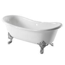 Load image into Gallery viewer, Arroll Milan Cast Iron Freestanding Bath, Painted Roll Top Cast Iron Bath - 1800x790mm