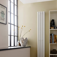 Load image into Gallery viewer, Nuie Revive Compact Radiator, Double Panel Design Radiator - 1800x237mm Anthracite HRE009 Gloss White HRE007 Gloss White