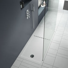 Load image into Gallery viewer, Nuie Walk In Shower Tray, Nuie Pearlstone Shower Tray With Chrome Waste - W 800mm
