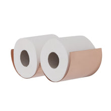 Load image into Gallery viewer, Hurlingham Toilet Roll Holder, Wall Mounted Dual Cradle Polished Copper SS118C Bathroom Accessory