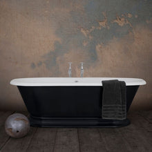 Load image into Gallery viewer, Hurlingham Shikara Cast Iron Freestanding Bath, Painted Roll Top Boat Bath - 1820x810mm renaissanceathome