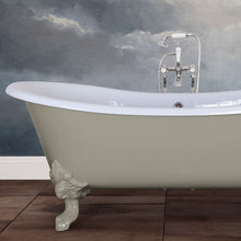 Load image into Gallery viewer, Hurlingham Tebb Cast Iron Freestanding Bath, Painted Roll Top Boat Bath - 1840x780mm renaissanceathome