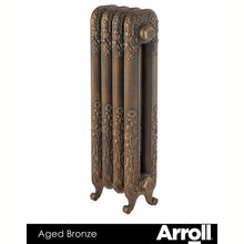 Load image into Gallery viewer, Arroll Daisy Cast Iron Radiator, Painted Finish - H600mm Aged Bronze