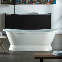 Load image into Gallery viewer, Arroll Versailles Cast Iron Freestanding Bath, Painted Roll Top Cast Iron Boat Bath - 1800x790mm