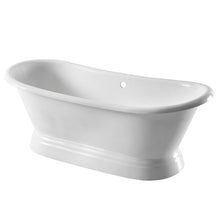 Load image into Gallery viewer, Arroll Versailles Cast Iron Freestanding Bath, Painted Roll Top Cast Iron Boat Bath - 1800x790mm
