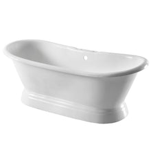 Load image into Gallery viewer, Arroll Versailles Cast Iron Freestanding Bath, Painted Roll Top Cast Iron Boat Bath - 1800x790mm