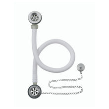 Load image into Gallery viewer, BC Designs Concealed Plug & Chain Bath Waste WAS027 Brushed Chrome