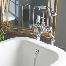 Load image into Gallery viewer, BC Designs Victrion Crosshead Deck Mounted Bath Shower Mixer 1/4 Turn Ceramic Discs