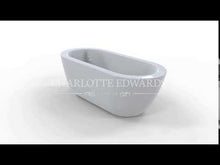Load and play video in Gallery viewer, Charlotte Edwards Olympia Acrylic Freestanding Bath, Double Ended Painted Bathtub - 1800x855mm