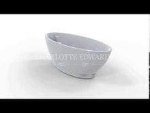 Load and play video in Gallery viewer, Charlotte Edwards Shard Acrylic Freestanding Bath, Egg-Shaped Oval Painted Bathtub - 1685x785mm